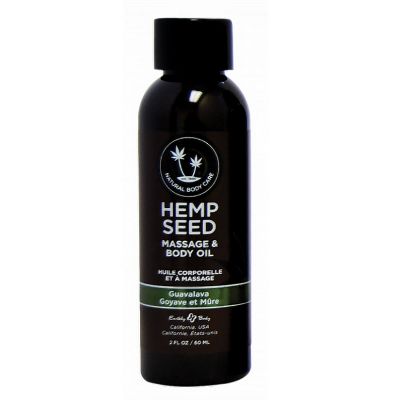 Earthly Body Hemp Seed Massage and Body Oil - 2 oz