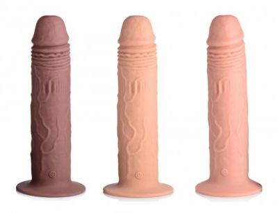 7X Remote Control Vibrating and Thumping Dildo