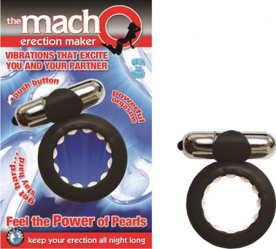 The Macho Erection Maker Cockring Waterproof Flesh