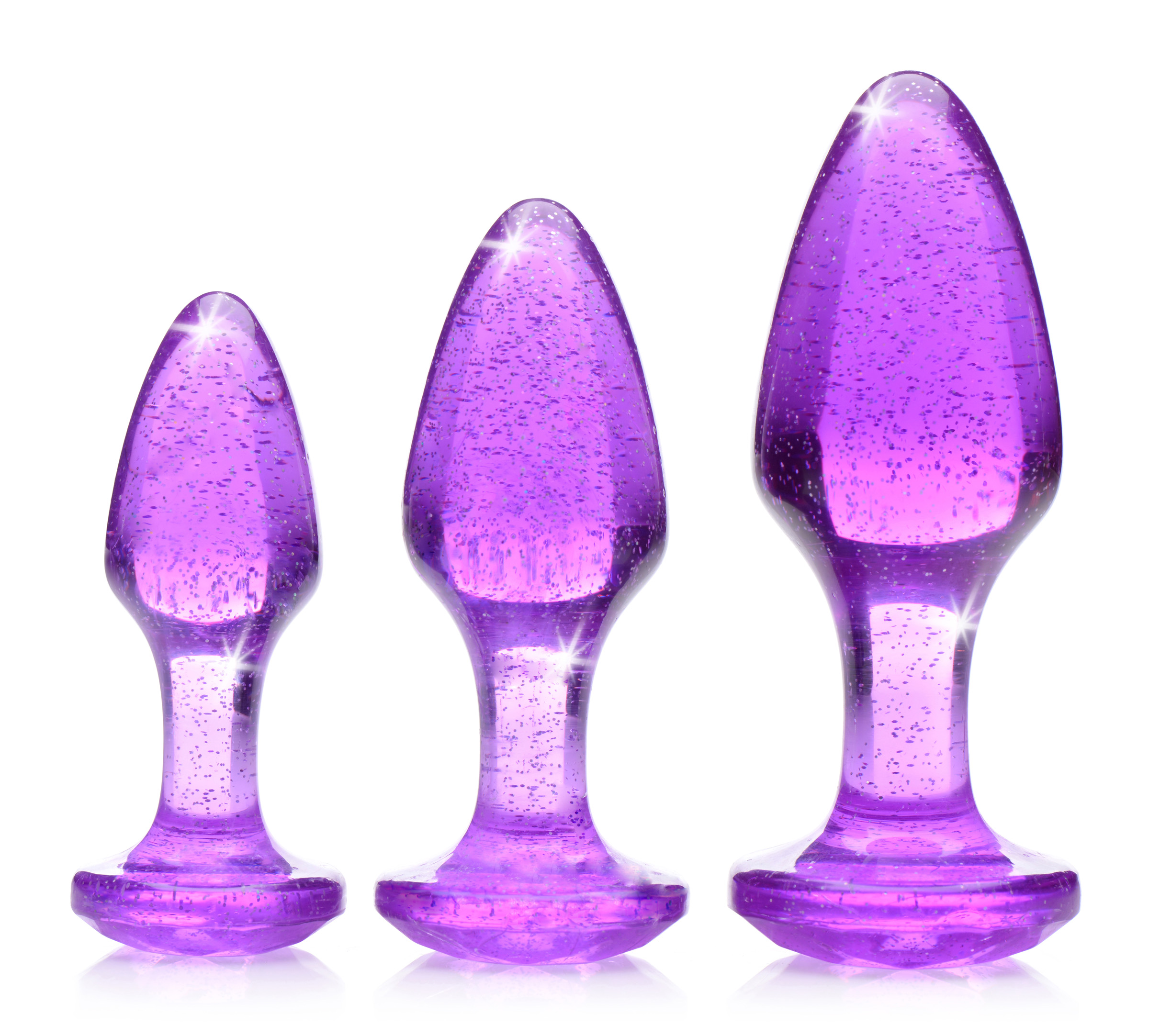 Glitter+Gem+Anal+Plug+Set