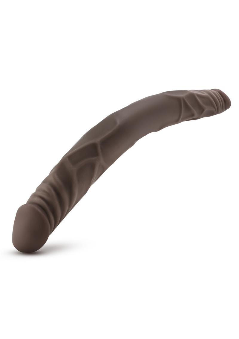 Dr.+Skin+Chocolate+Double+Dildo+14in