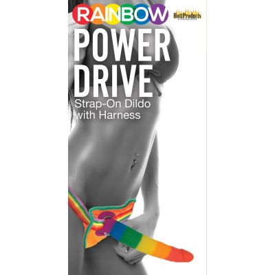 Power Drive Strap On Dildo With Harness 7 Inch