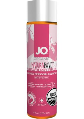 JO Naturalove Flavored Personal Waterbased Lubricant Strawberry Fields 4oz