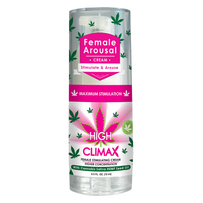 High Climax Female Arousal Cream With Hemp Seed Oil .5 oz