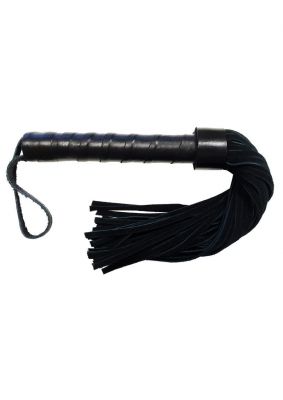 Rouge Leather Handle Suede Flogger