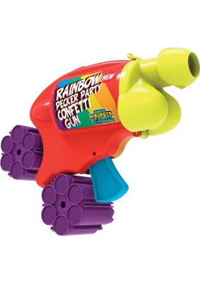 Pecker Confetti Gun With 2 Multicolor Confetti Cartridges
