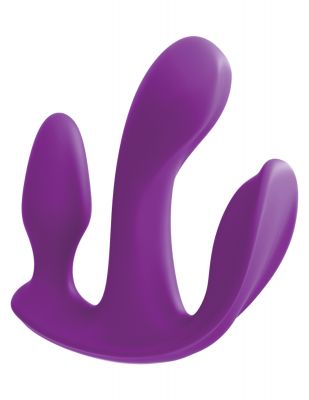 Threesome Total Ecstasy Silicone Rechargeable Vibrator With Remote Control