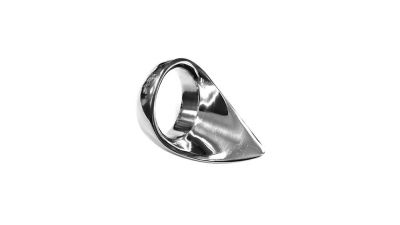 Rouge Stainless Steel Play Tear Drop Cockring 45mm