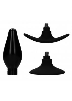 Ouch! Interchangeable Butt Plug Set - Large Rounded