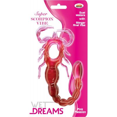 Wet Dreams Super Scorpion Silicone Cockring With Vibrating Anal Beads Passion