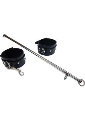 Rouge Adjustable Leg Spreader Bar With Leather Cuffs