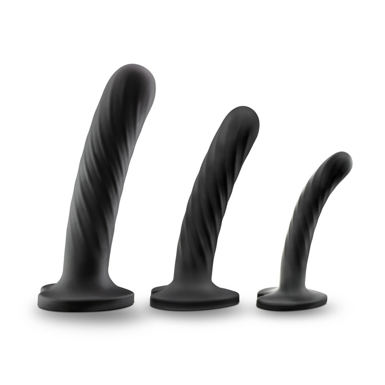 Temptasia+Twist+Silicone+Dildo+Kit+%28Set+of+3%29