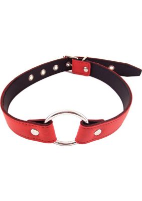 Rouge O Ring Leather Adjustable Mouth Gag
