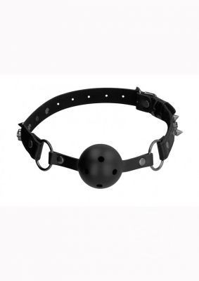 Ouch! Skulls And Bones Breathable Ball Gag Leather