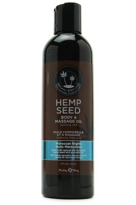 Earthly Body Hemp Seed Massage And Body Oil Moroccan Nights 8oz
