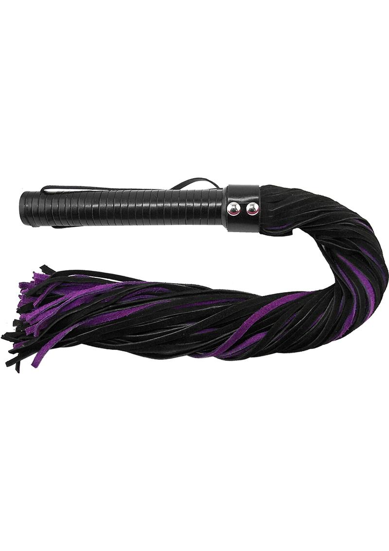 Rouge+Suede+Flogger+With+Leather+Handle