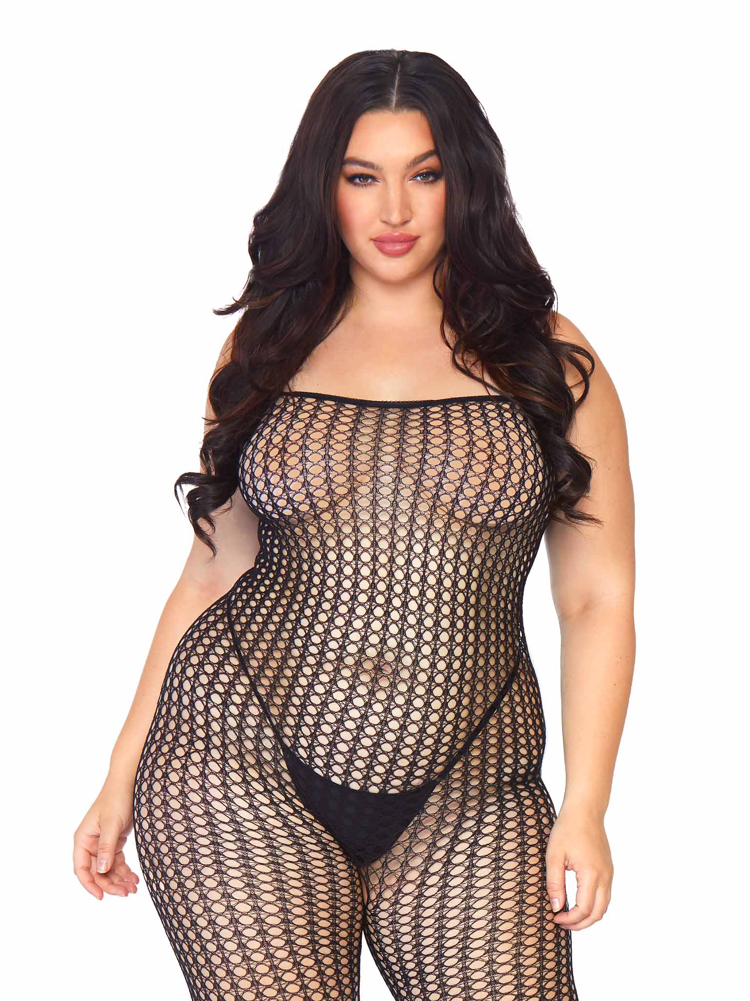 Leg+Avenue+Seamless+Crochet+Bodystocking