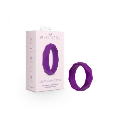Wellness Geo Silicone Cock Ring