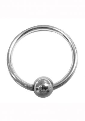Rouge Stainless Steel Glans Ring With Ball Cock Ring