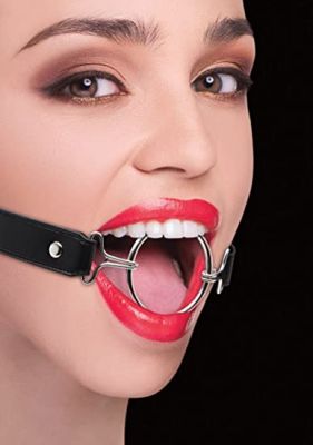 Ouch! Ring Gag XL With Leather Straps