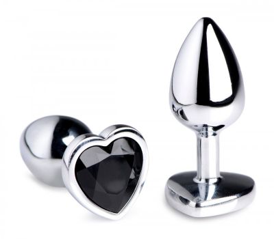 Booty Sparks Black Heart Gem Anal Plug