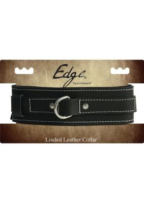 Edged Lined Adjustable Leather Collar