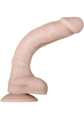 Real Supple Poseable Dildo With Balls 8.25in