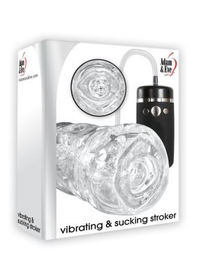 Adam & Eve Vibrating And Sucking Stroker With Remote Control