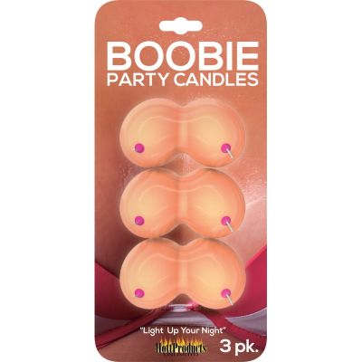 Boobie Party Candles 3 Each Per Pack