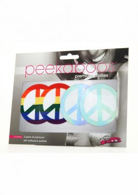 Peekaboo Pride Peace Signs Pasties