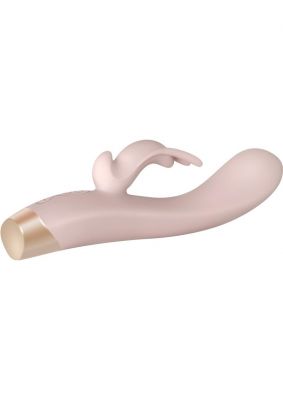 Golden Bunny Rechargeable Silicone Vibrator With Dual Motors