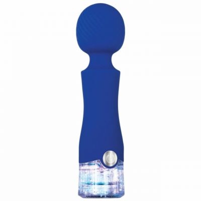 Dazzle Rechargeable Silicone Wand Massager With Glitter Handle