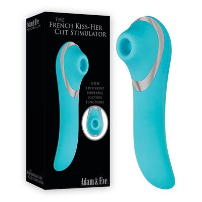 Adam & Eve The French Kiss Her Rechargeable Silicone Clit Stimulator