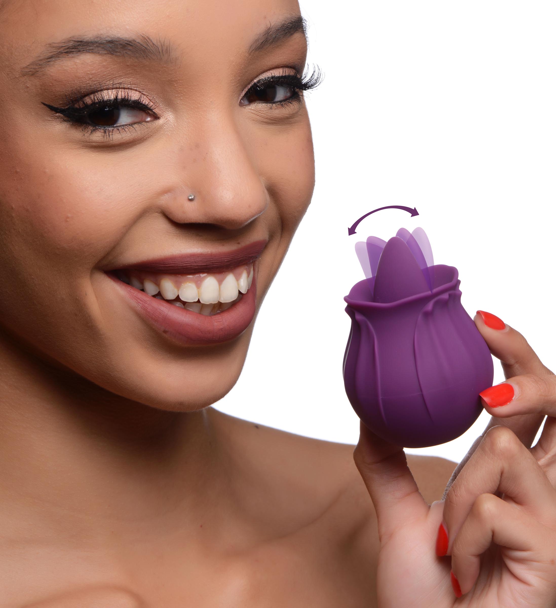 Bloomgasm+Wild+Violet+10X+Silicone+Clit+Licking+Stimulator
