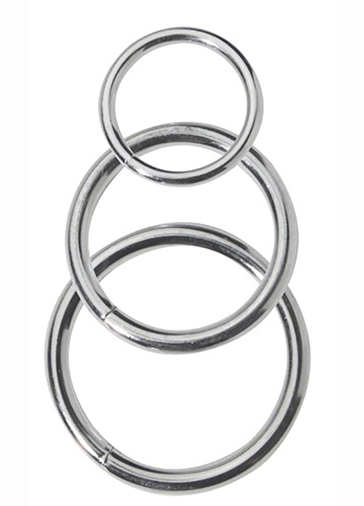 3+Piece+Nickel+Plated+Cock+Ring+Set