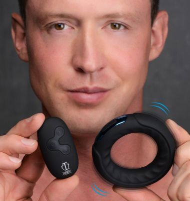 Trinity Vibes Remote Control 7x Rechargeable Silicone Cock Ring