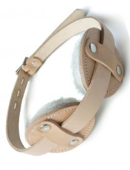 Adjustable Aviator Leather Blindfold