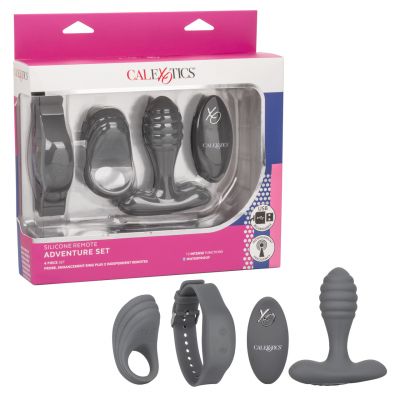 Calexotics Silicone Adventure Anal Plug Kit With Remote Control