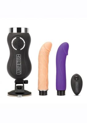 Lux Fetish Thrusting Rechargeable Compact Sex Machine with Remote Control