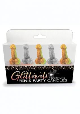 Glitterati Penis Party Candles (5 Pack)