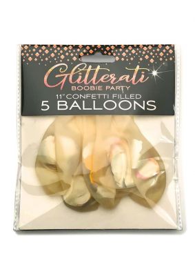 Glitterati Boobie Party Confetti Balloons (5 per Pack)