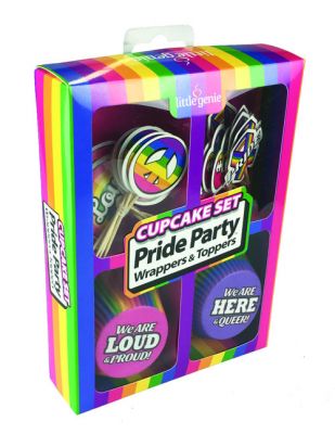 Pride Wrappers & Toppers Cupcake Set