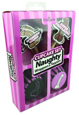 Naughty Wrappers & Toppers Cupcake Set