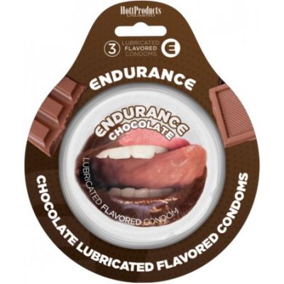 Lubricated Flavored Endurance Condoms 3 Per Pack