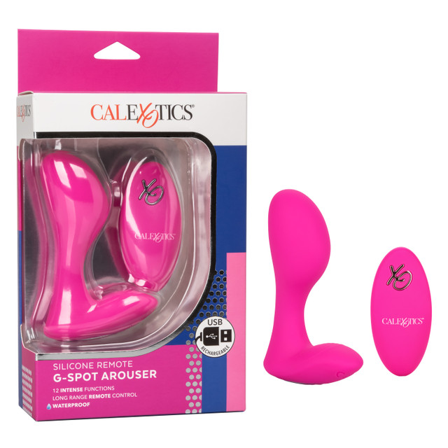 CalExotics+Silicone+Rechargeable+G-Spot+Arouser+Vibrator+With+Remote+Control
