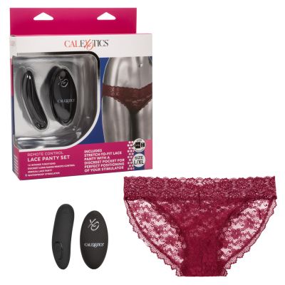 Remote Control Rechargeable Lace Panty Vibe Set