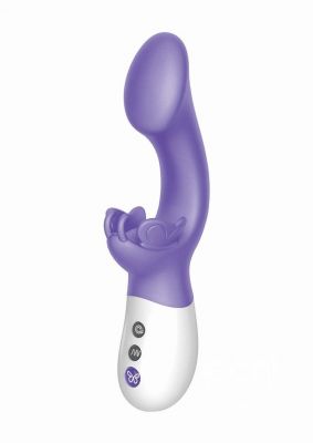 The Come Hither G-Kiss Butterfly Silicone Rabbit Vibrator