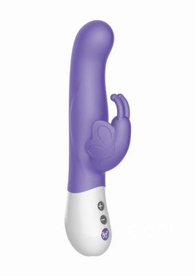 The Vibrating Dual Stim Butterfly Silicone Rabbit Vibrator