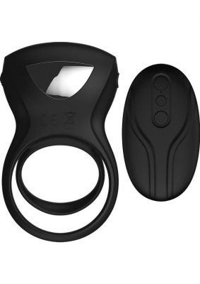 Decadence Shafter Shock Silicone Electro Shock Cock Ring with Remote Control
