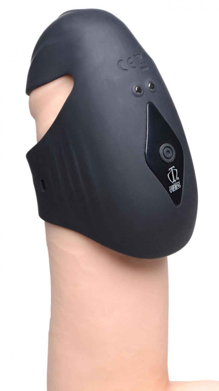 8X+Vibrating+Silicone+Penis+Head+Stimulator